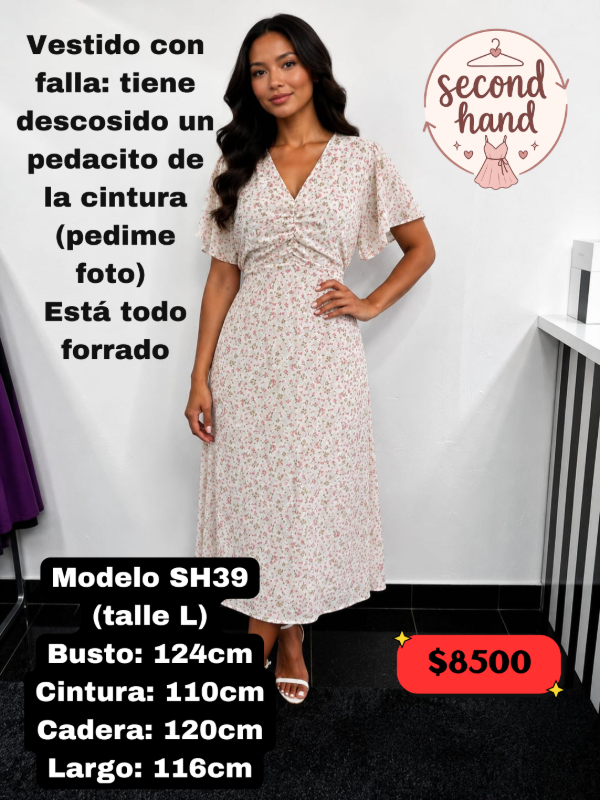 Producto - Vestido SECOND HAND (Art. SH39) TALLE L/XL