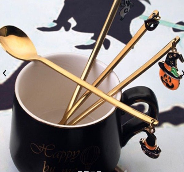 Producto - SET CUCHARITAS HALLOWEEN - 4 UNIDADES + PACKAGING B36WSSZBS CP - 4