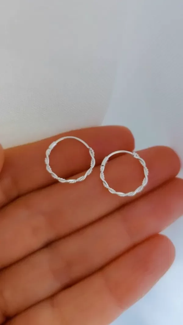 Producto - Argollitas trenzadas 10mm