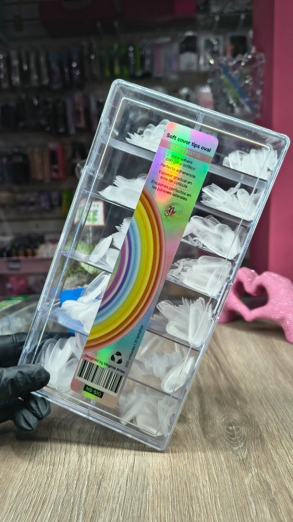 Producto - TIPS SOFT GEL EN CAJA PUNTA REDONDA NAIL SHOW