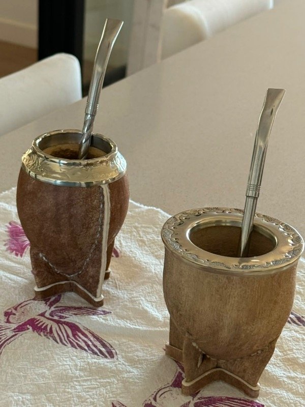 Producto - Mate calabaza cuero crudo