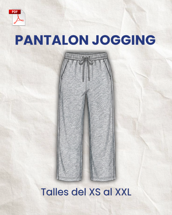 Producto - Pantalón Jogging Recto - Molde digital - PDF descargable - 0