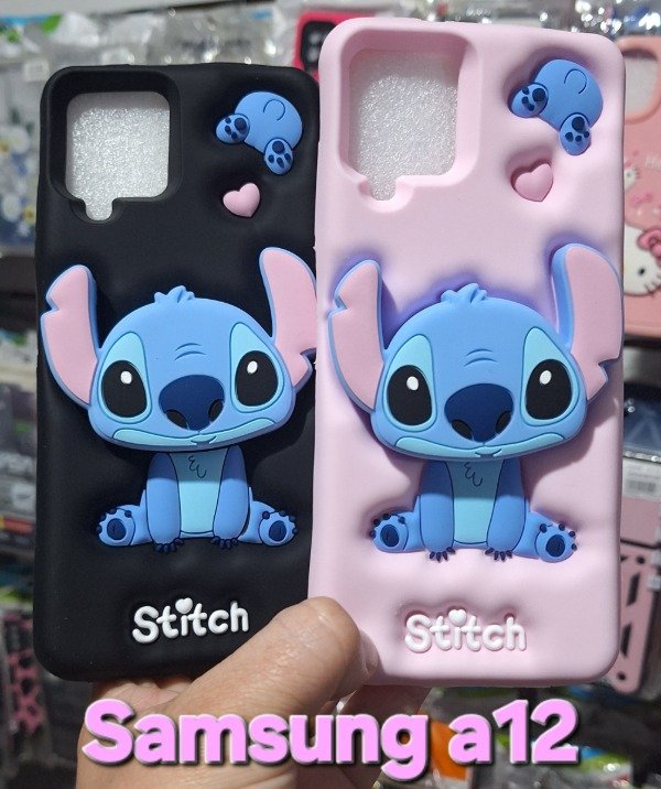 Producto - Fundas silicona popsocket Stich. Samsung a12 - 0
