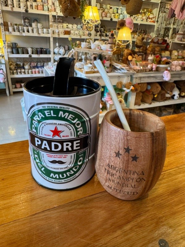 Producto - Combo lata + mate Argentina campeon - dia del padre (Efectivo: 13.200)