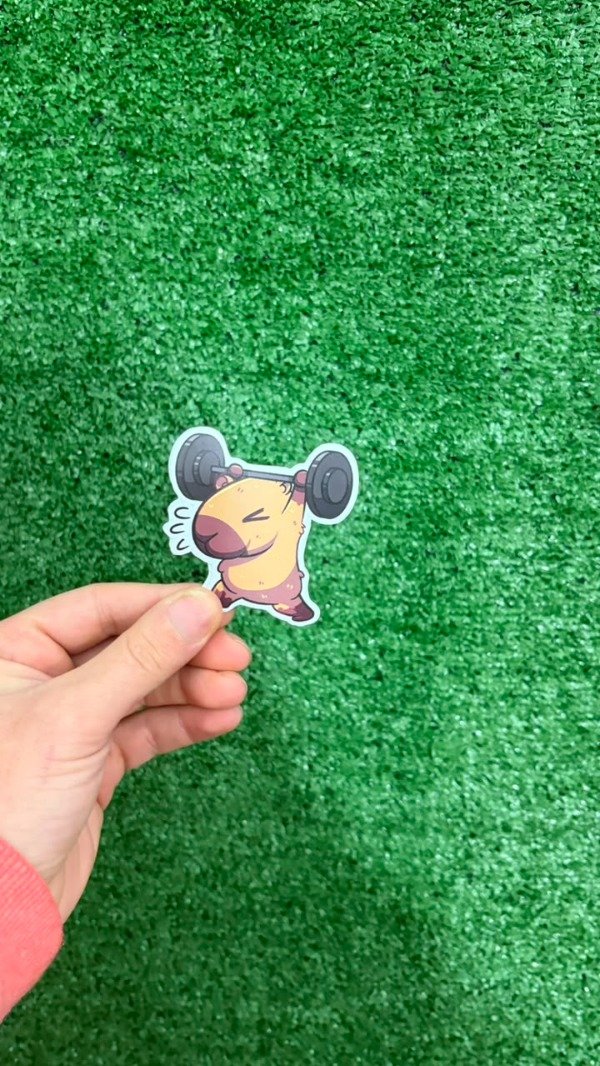 Producto - Stickers Fitness - Para Termos - CAPIBARA FITNESS