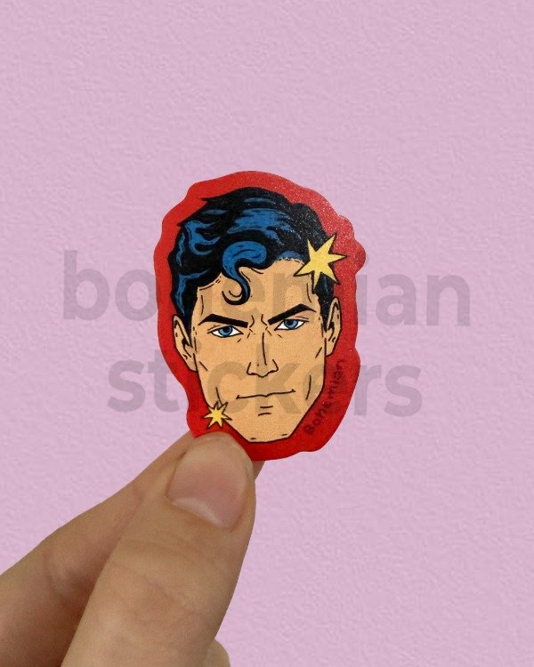 Producto - SUPERMAN - Sticker Individual de La Liga de la Justicia / DC