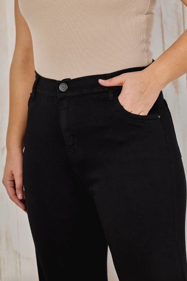 Producto - Jean WIDELEG CENITHO negro clásico - elastizado (talles 46 al 60) - 2