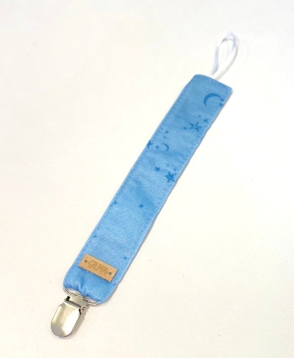 Producto - porta chupetes estrellado celeste
