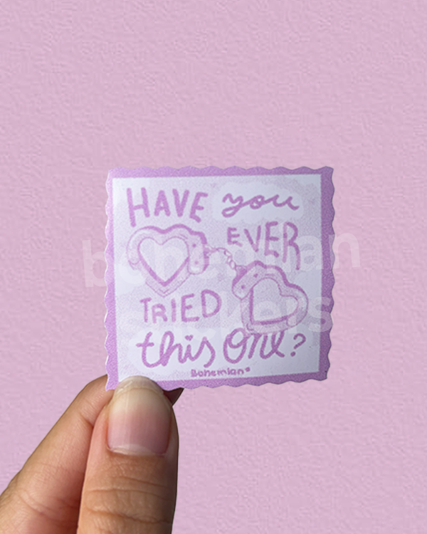 Producto - HAVE U EVER TRIED THIS ONE - Sticker Individual de Sabrina Carpenter
