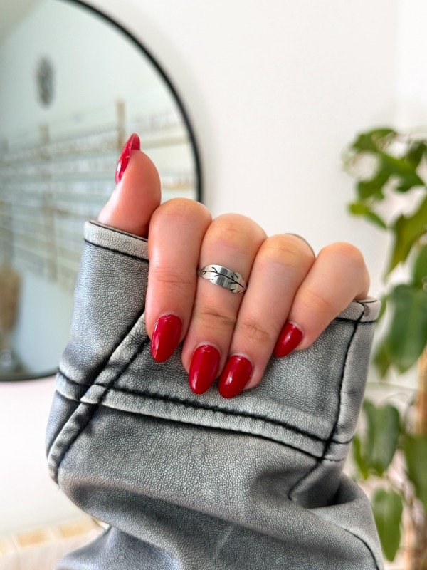 Producto - Anillo acero quirúrgico hoja talle 5