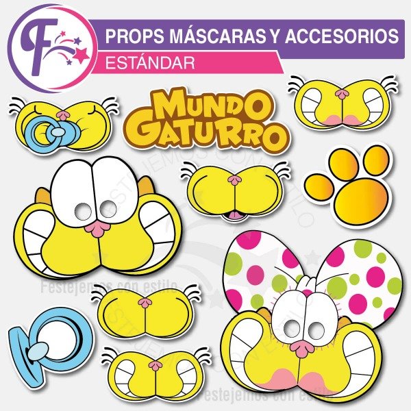 Producto - Props Máscaras Y Accesorios Gaturro