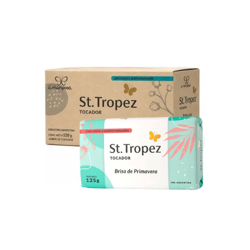 Producto - CAJA X 60u JABON BRISA PRIMAVERA 125grs ST TROPEZ