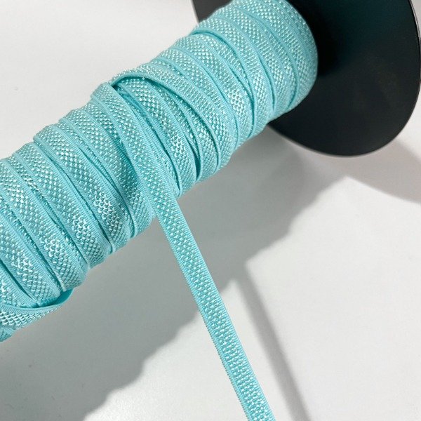 Producto - Elástico bretel texturado 6mm - Celeste/aqcua