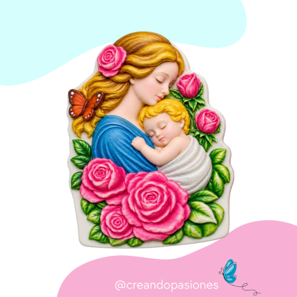 Producto - Molde Maternidad entre Rosas - 0