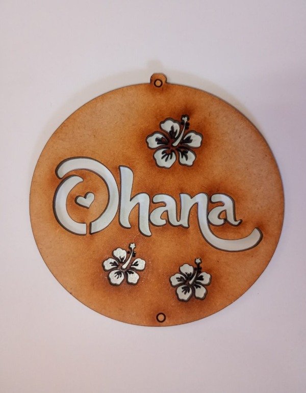 Producto - Atrapasueño circulo 10 cms con frase "Ohana" mod 01