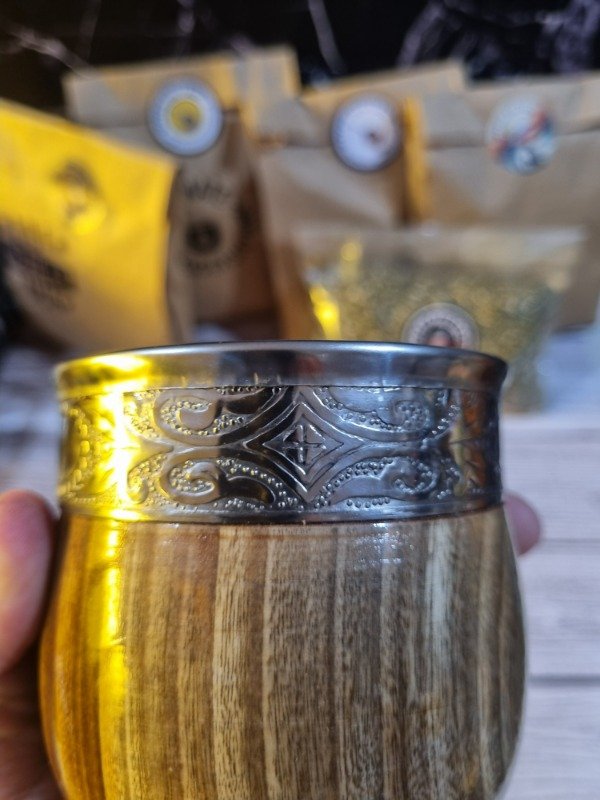 Producto - Mate Imperial de Algarrobo Laqueado con Virola de Alpaca - 3