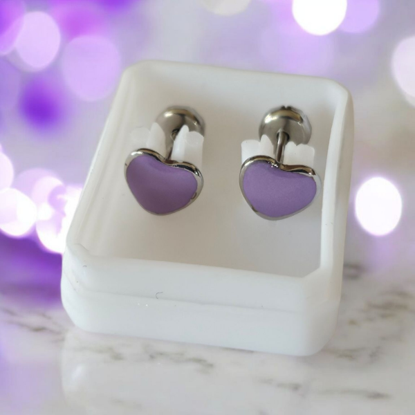 Producto - Abridor acero corazon lila