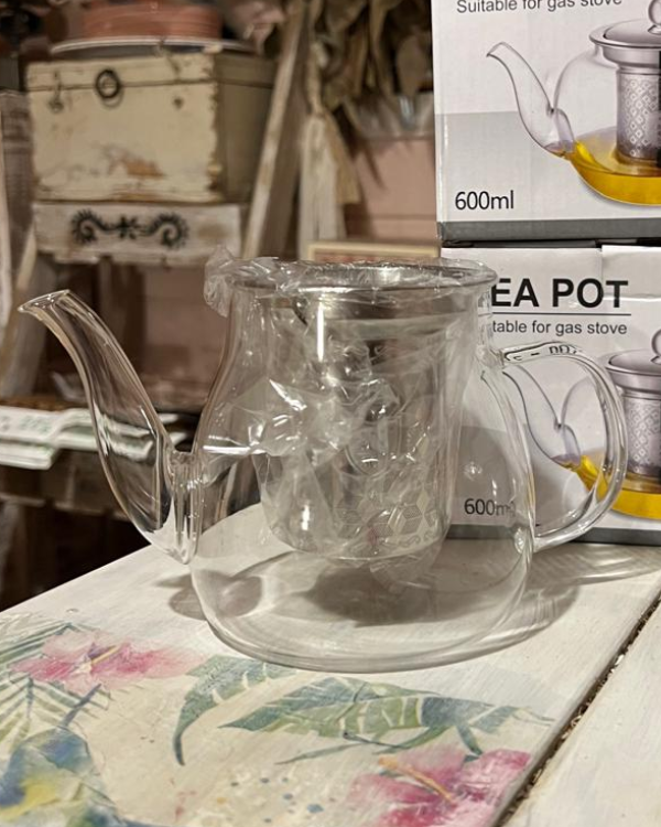 Producto - Tetera de vidrio con infusor metálico - 600ml
