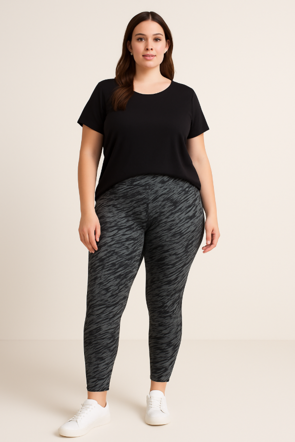 Producto - Calza Chupin Lycra Estampada Talles Grandes