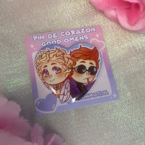 Producto - Pin corazon Good Omens