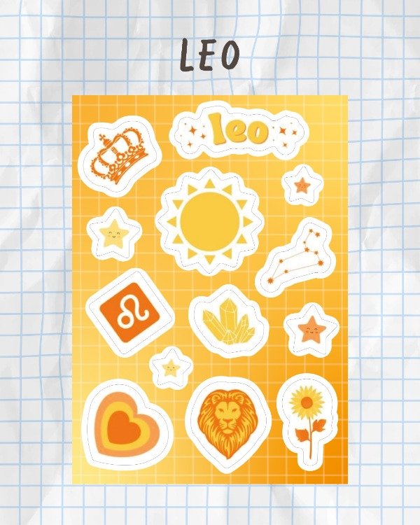 Producto - Planchas A6 de signos - 6