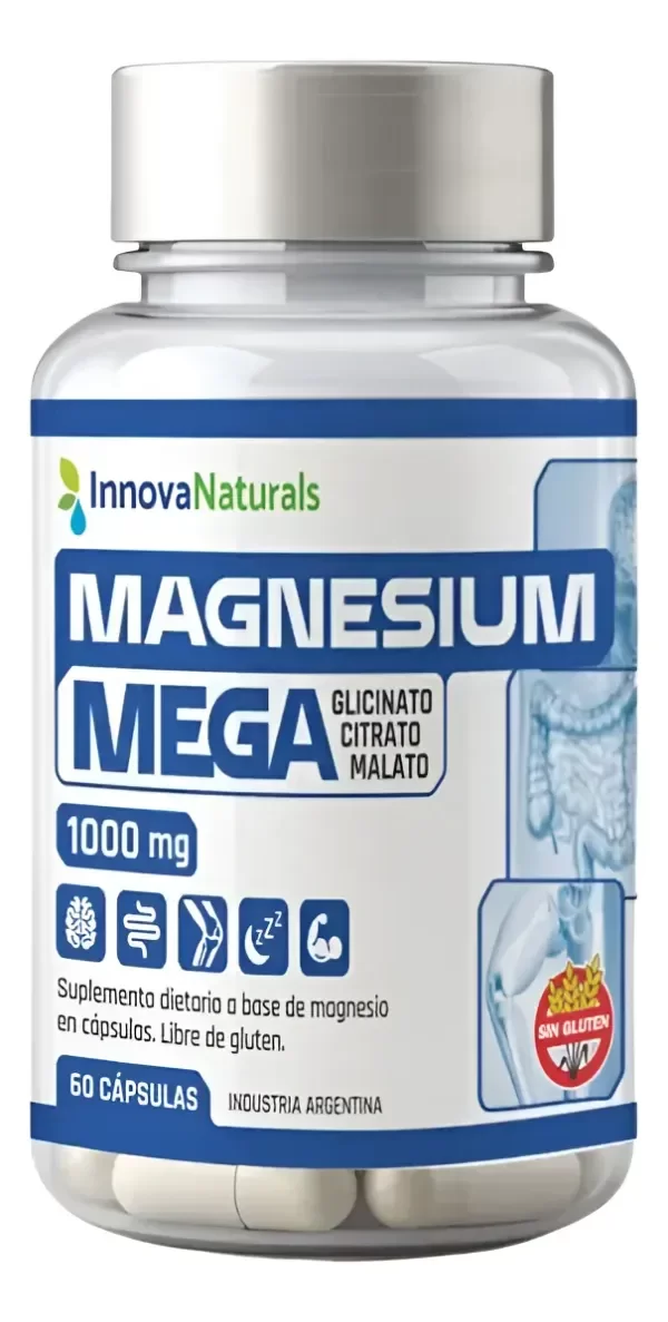 Producto - MEGAMAGNESIUM -  Glicinato Citrato Malato 60caps INNOVANATURALS - 0