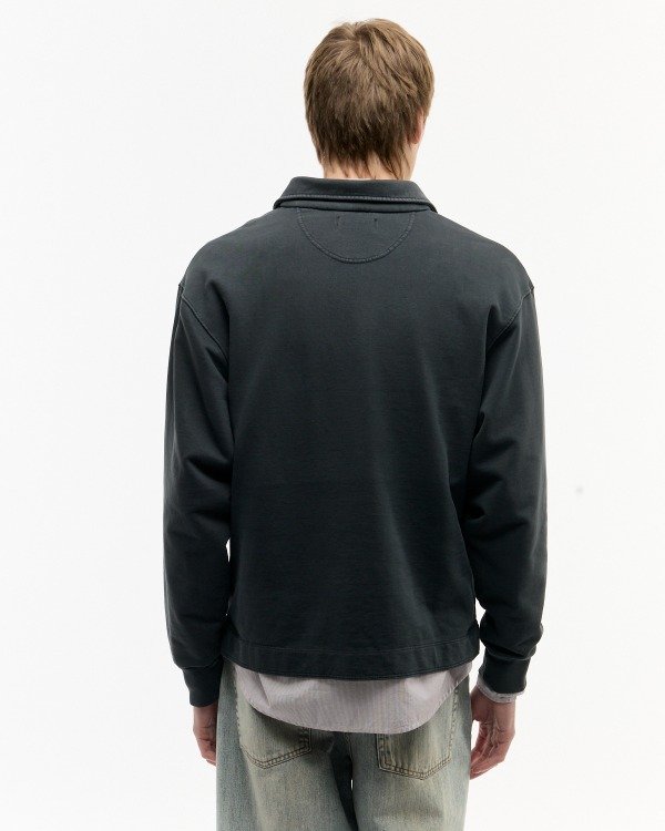 Producto - Buzo Polo Zipper Logo Negro Ay Not Dead - 3