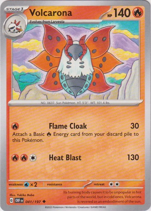 Producto - Volcarona - 041/197 - Obsidian Flames