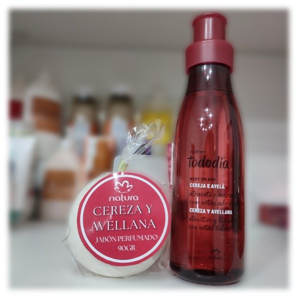 Producto - Body splash cereza y avellana 200ml + jabón perfumado