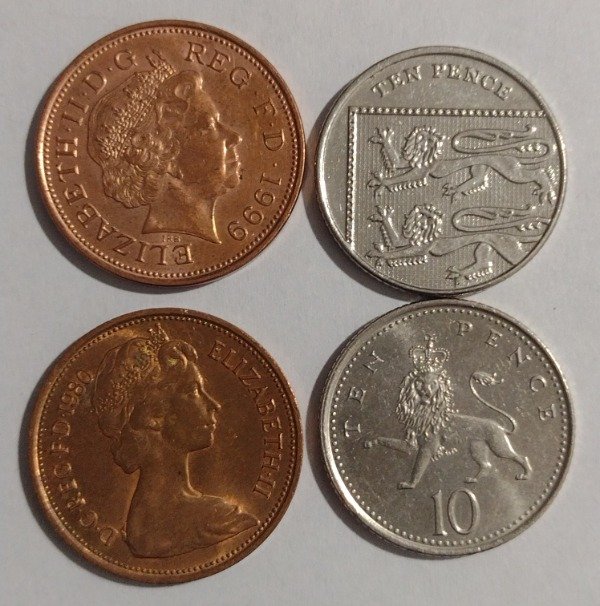 Producto - Inglaterra lote de 4 monedas - 0