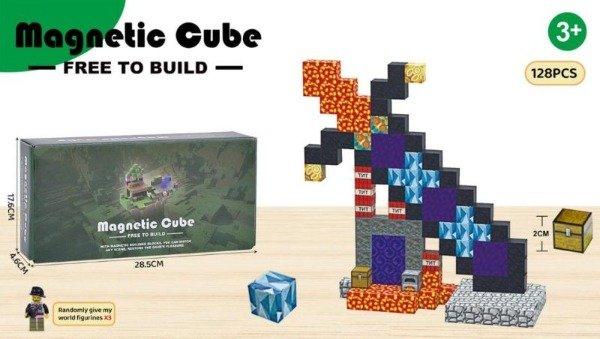 Producto - BLOQUE MAGNETICOS ESPADA 128 PCS