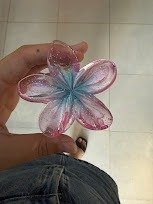 Producto - Broches hawaianas lila y rosa- precio por unidad