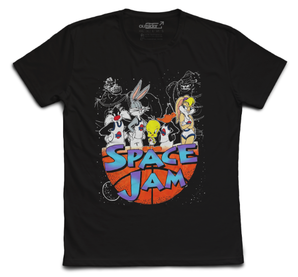 Producto - Space Jam - Poster - Remera Negra