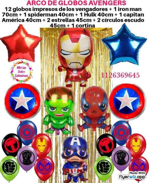 Producto - Promo globo super héroes