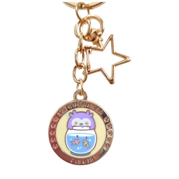 Producto - Llavero Acrilico Cuchisigno Signo Zodiacal Piscis Otorii