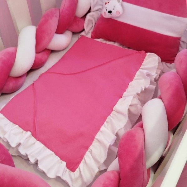 Producto - Set de Chichoneras Plush para Cuna Colecho Moises Rumi - 2