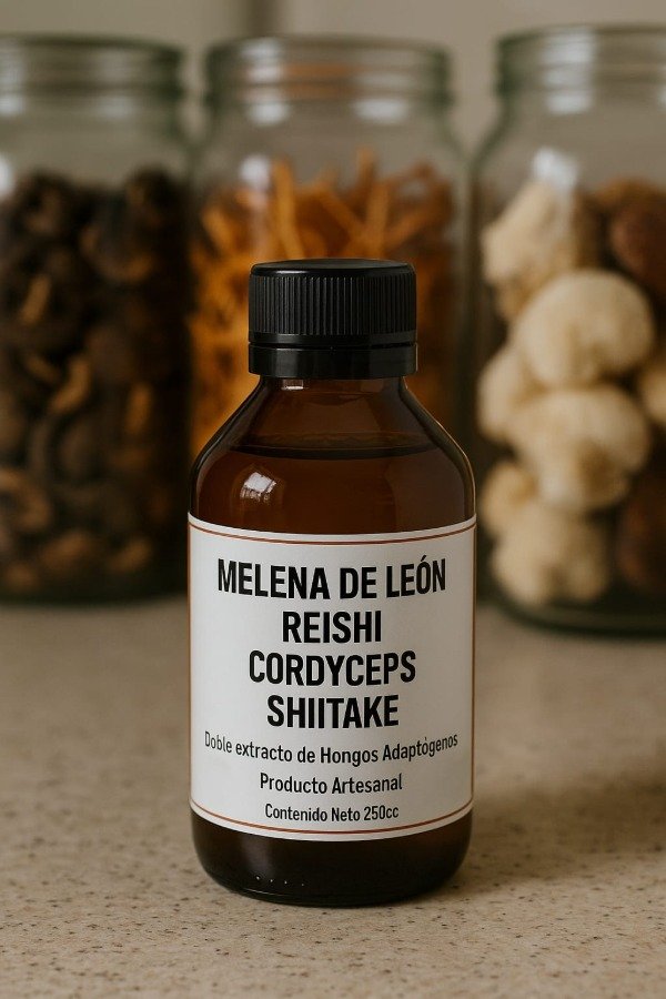 Producto - TINTURA MADRE SHIITAKE + REISHI + MELENA LEON + CORDYCEPS 250cc DOBLE EXTRACCION