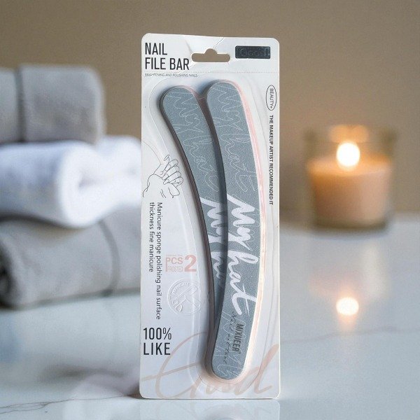 Producto - Lima para Uñas x 2 PCS - Mixueer - My hert - Gris