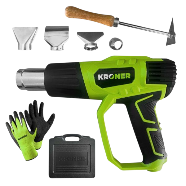 Producto - H147 Pistola De Calor 2000w + 6 Accesorios y Maletin