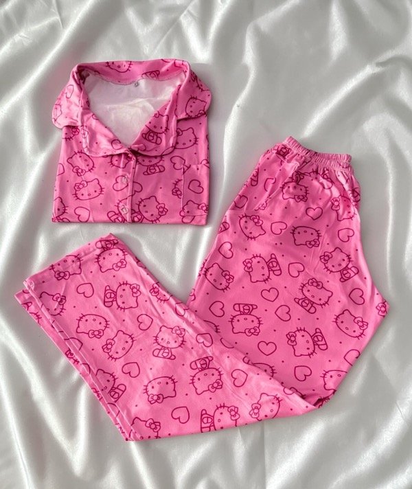 Producto - Camisero kitty algodón c/modal manga corta