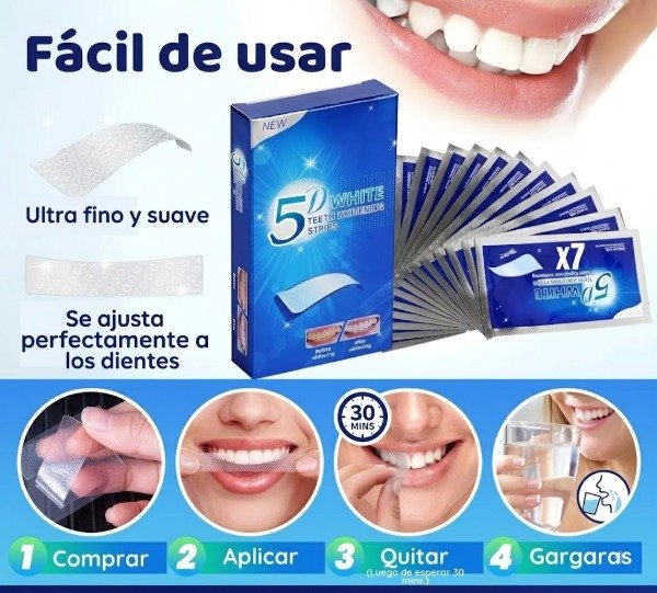 Producto - OJ97 BLANQUEADOR DENTAL TIRAS ADHESIVAS