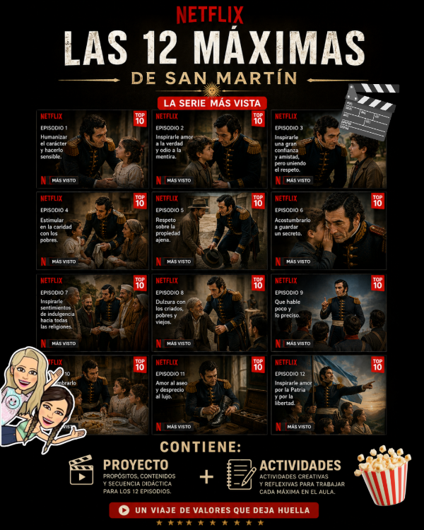 Producto - NETFLIX SANMARTINIANA. LAS 12 MÁXIMAS DE SAN MARTÍN