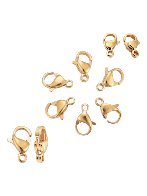 Producto - MOSQUETONES DORADO ACERO QUIRÚRGICO