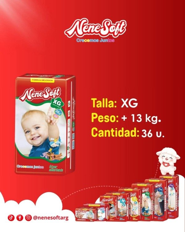 Producto - NeneSoft Px48 Mx44 Gx40 XGx36 XXGx32 XXXGx28 - 4