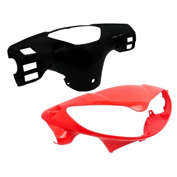 Producto - VC1147R - CUBRE OPTICA + CUBRE TABLERO ZANELLA ZB / GILERA FUTURA 110 - ROJO