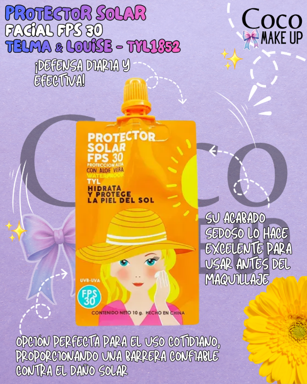 Producto - PROTECTOR SOLAR FACIAL FPS 30 - TELMA Y LOUISE - TYL1852