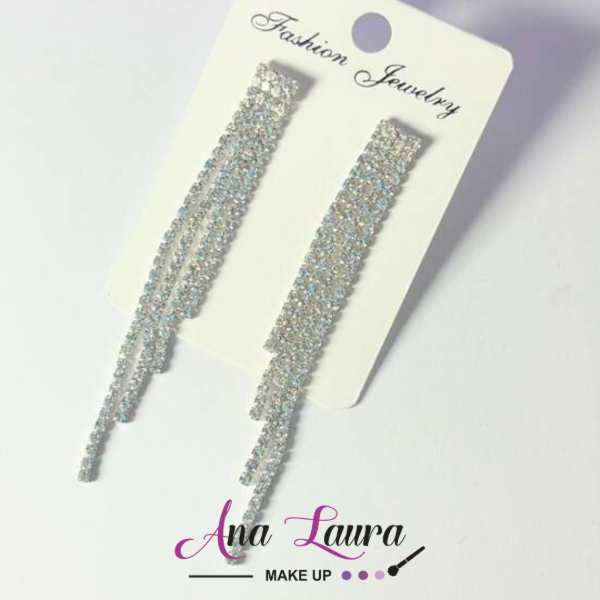 Producto - Aros lluvia plateado