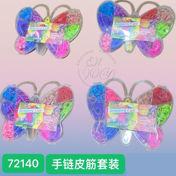 Producto - KIT GOMITA PULSERA BANDAS ELASTICAS Mariposa