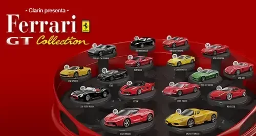 Producto - Bburago Coleccion Clarin Ferrari Completa X 16 Autos 1/43