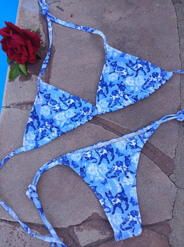 Producto - Bikini triangulito minino blue talle s